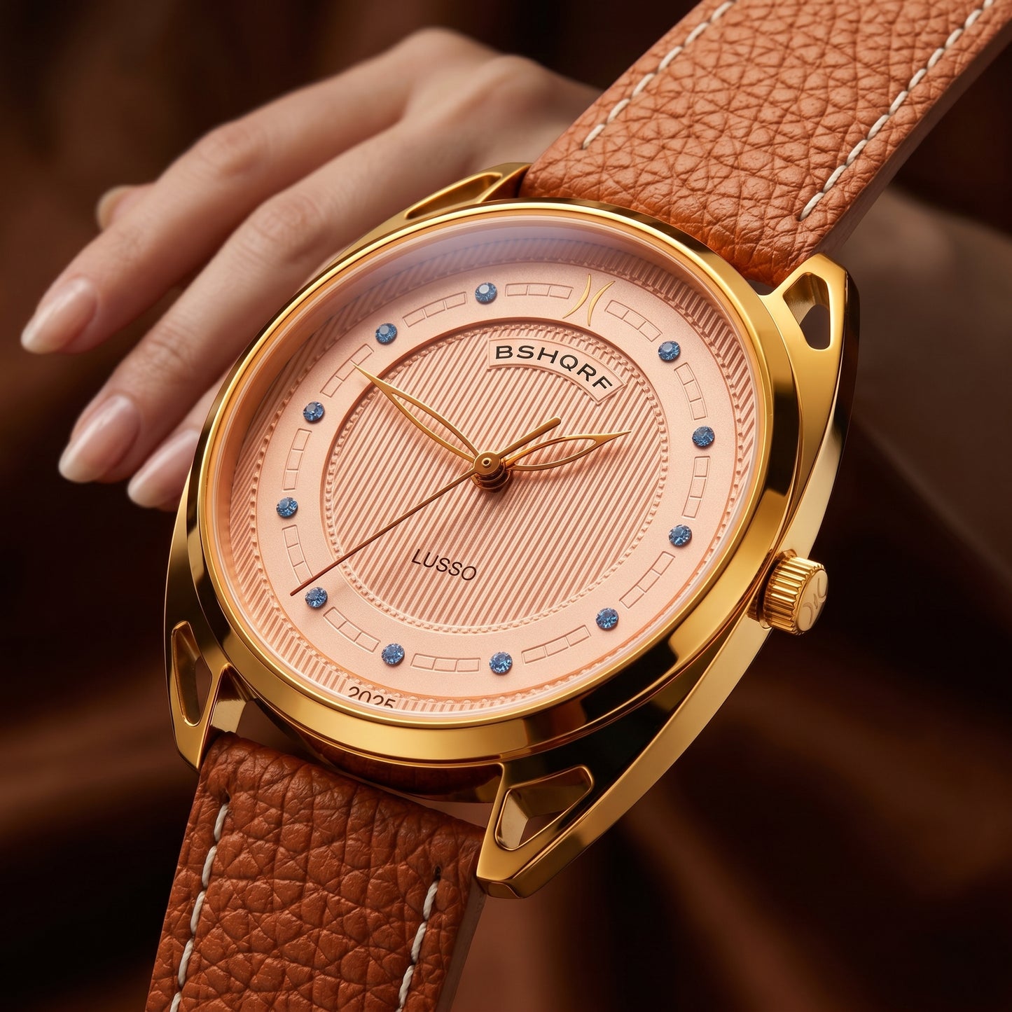 Lusso Automatic Watch – Gold 34mm