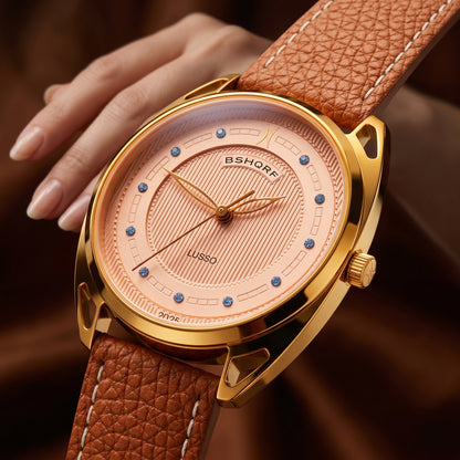 Lusso Automatic Watch – Gold 34mm